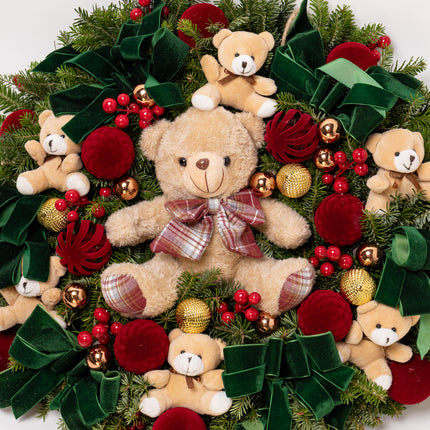 Coroniță Gigantică "Beary Christmas" din Brad Nobilis