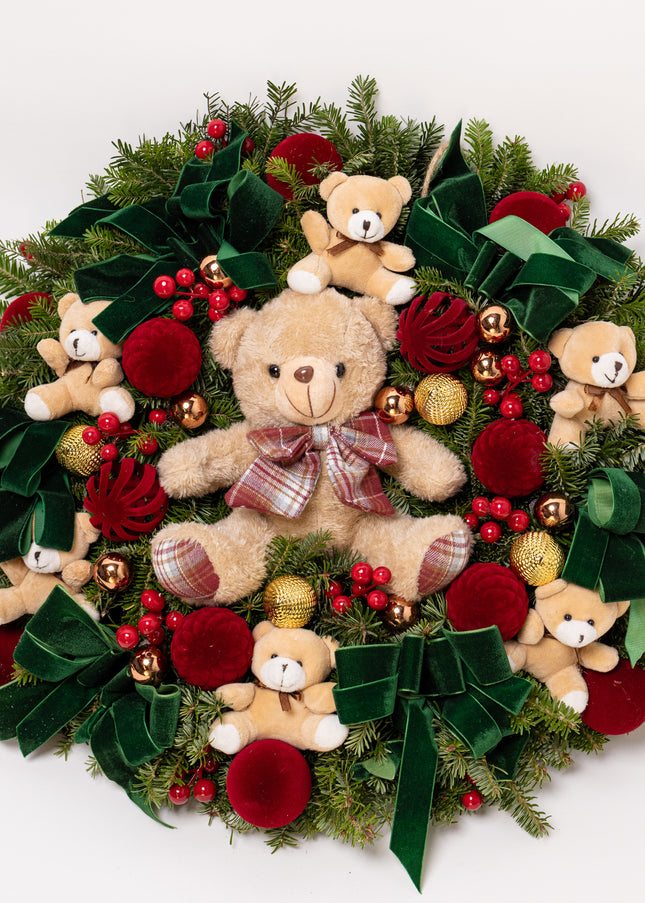 Coroniță Gigantică "Beary Christmas" din Brad Nobilis
