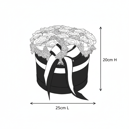Aranjament Inimă Lux 25 Trandafiri Criogenați Roșii