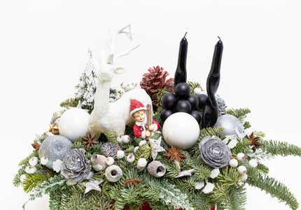 Aranjament Festiv „Nordic Frost & Velvet Cerf”