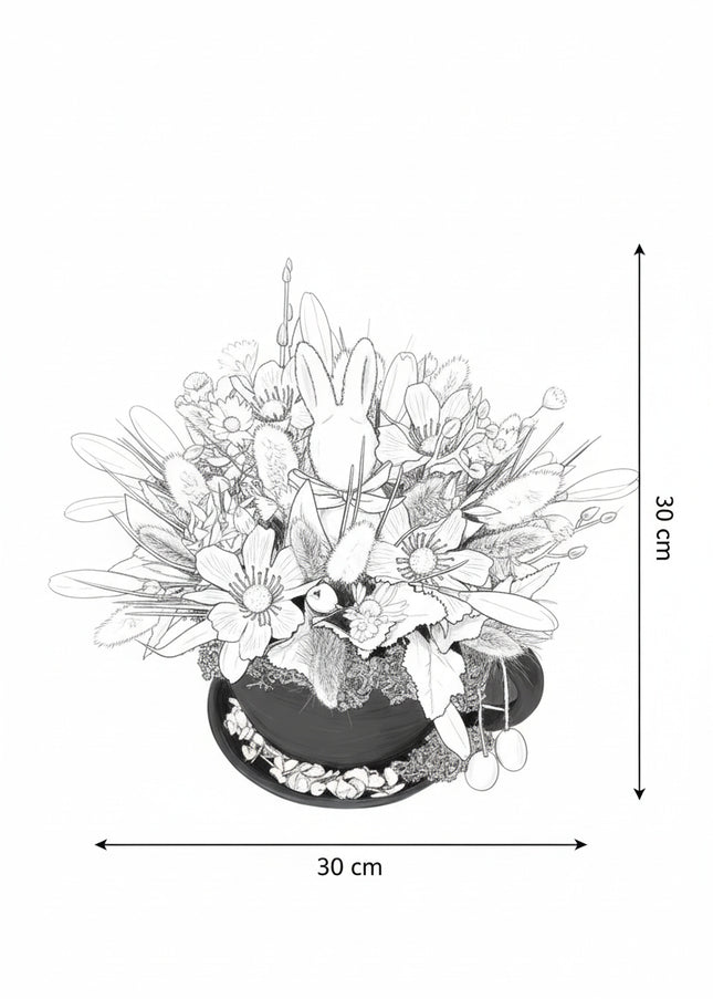 Set de Paște „Spring Duo” – aranjamente florale Sunny Bunny Pot & Spring Teapot