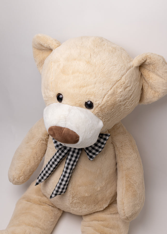 Ursulet de Lux Gigant „Beige Velvet Giant” 100cm