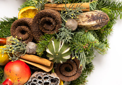 Coroniță Crăciun "Natural Harvest" din Mix de Brad Natural