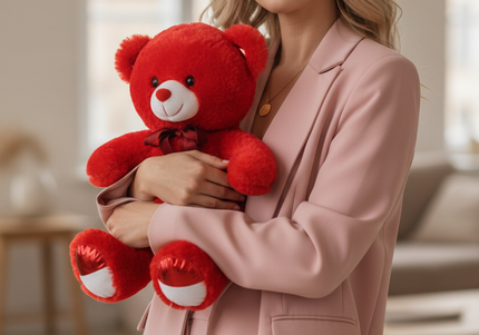 Jucărie de Lux „Crimson Velvet Hug” – Ediție Colector 50 cm