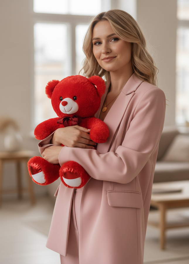 Jucărie de Lux „Crimson Velvet Hug” – Ediție Colector 50 cm