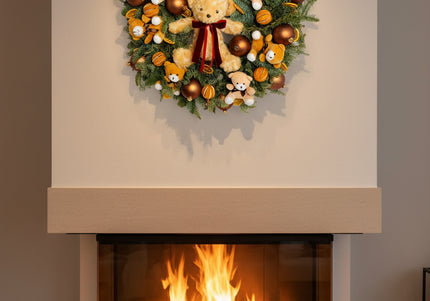 Coroniță de Crăciun Gigant „Teddy Bear’s Winter Hug”