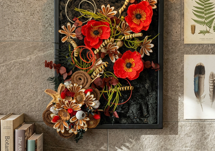 Tablou decorativ „Scarlet Poppy” – compoziție cu maci roșii