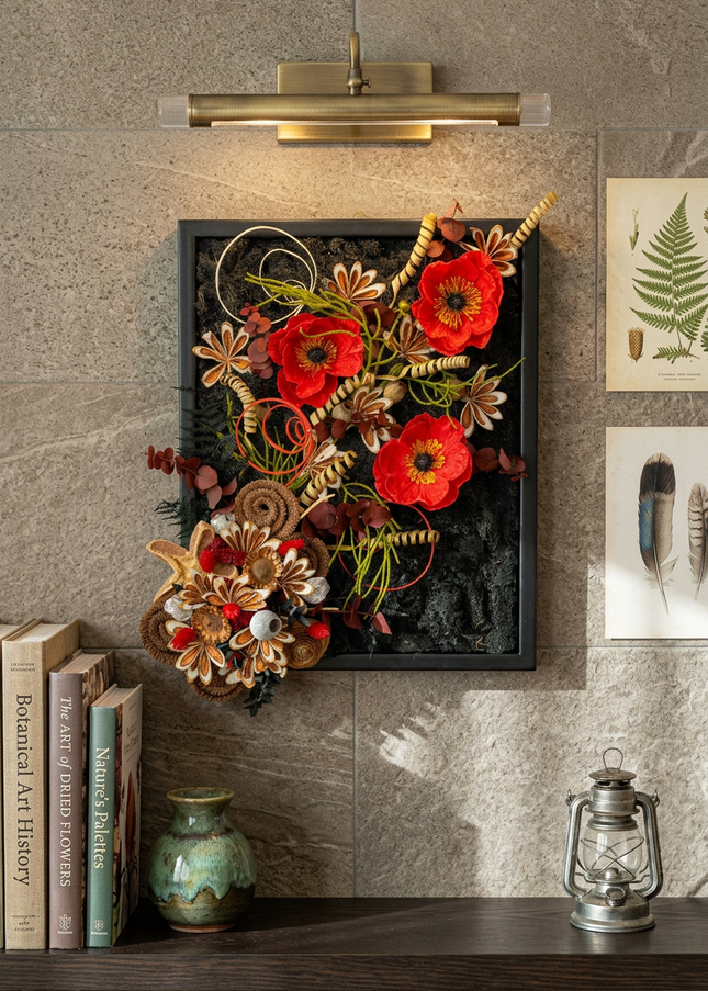 Tablou decorativ „Scarlet Poppy” – compoziție cu maci roșii