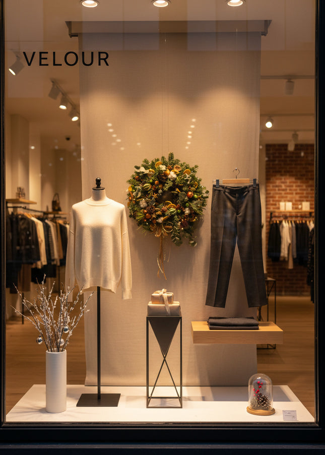 Coroniță Crăciun "Eucalyptus & Cotton" Brad Nobilis