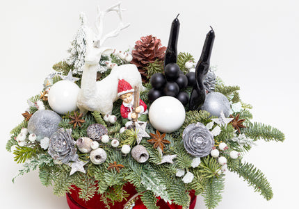 Aranjament Festiv „Nordic Frost & Velvet Cerf”