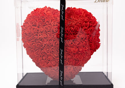 Aranjament de Lux Inima „Red Passion Heart” Artizanal
