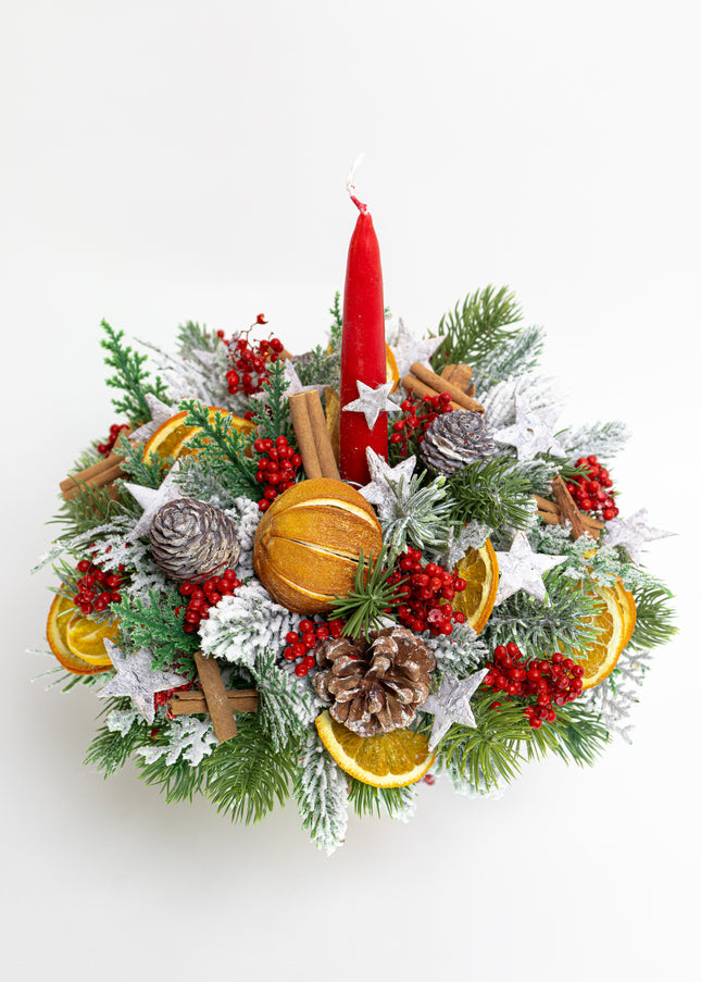 Aranjament Festiv „Zest & Pine Festive Glow”
