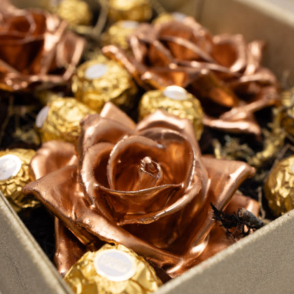 Aranjament de Lux "Bronze Heritage" cu Ferrero Rocher