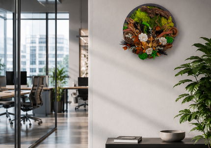 Tablou decorativ „Autumn Forest” – compoziție naturală în tonuri de toamnă