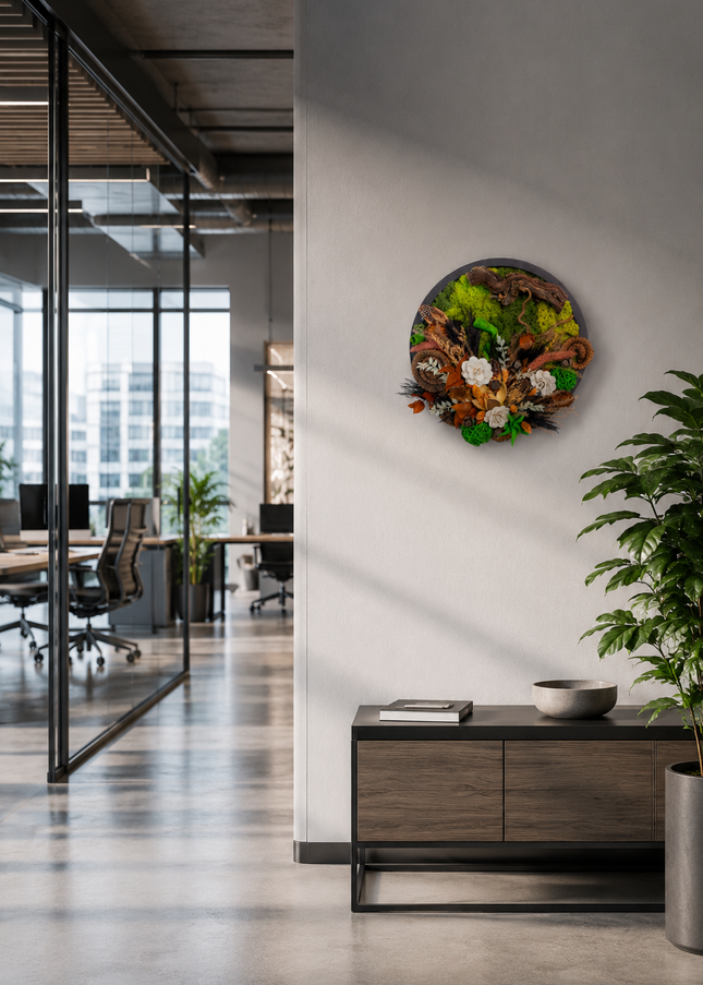 Tablou decorativ „Autumn Forest” – compoziție naturală în tonuri de toamnă