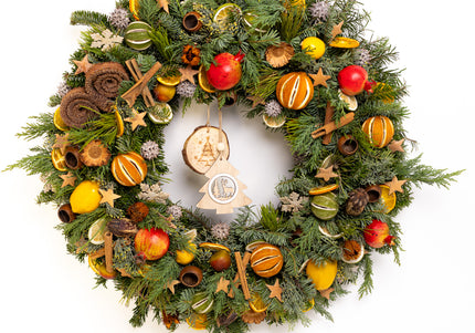 Coroniță Crăciun "Grand Winter Harvest" Mix Brad Natural