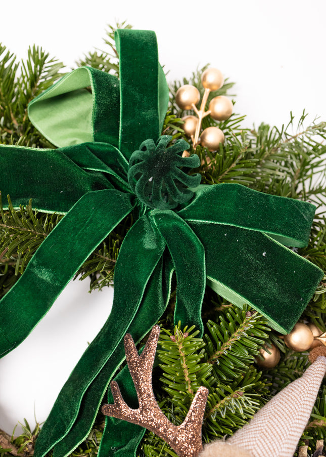 Coroniță Crăciun "Emerald Deer" din Brad Nobilis