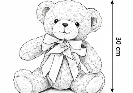 Jucărie de Lux „Silver Mist Hug” – Ediție Boutique 30 cm