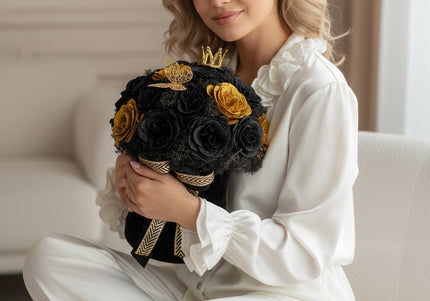 Aranjament de Lux "Golden Onyx Majesty" cu Coronetă Imperială