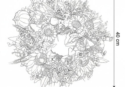 Coroniță Florală „Sun-Kissed Harvest”