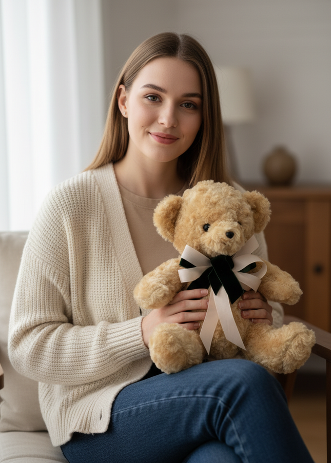 Jucărie de Lux „Golden Caramel Hug” – Ediție Boutique 30 cm