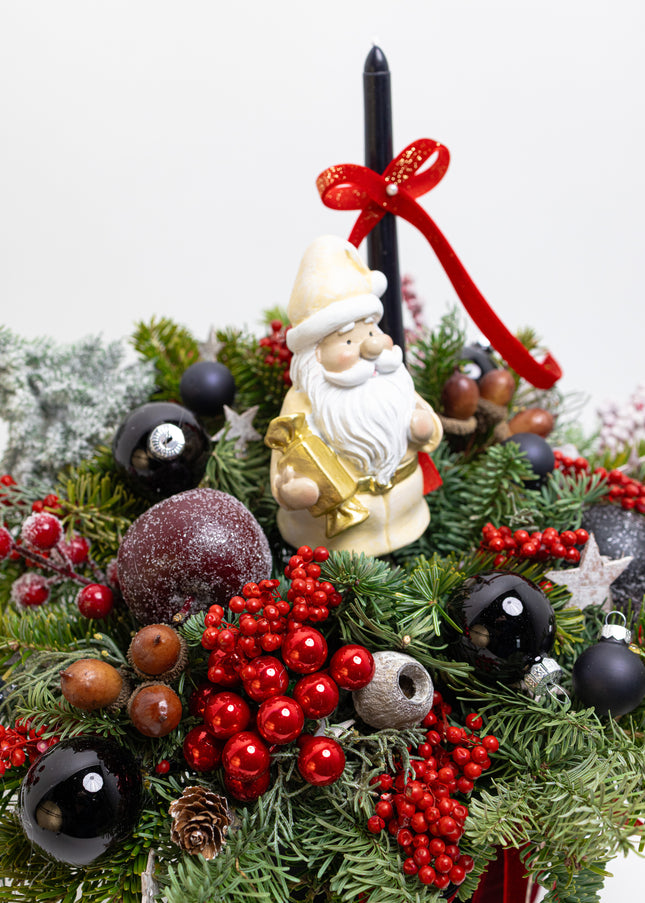 Aranjament de Crăciun Premium – Santa’s Velvet Box