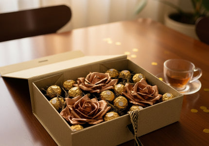 Aranjament de Lux "Bronze Heritage" cu Ferrero Rocher