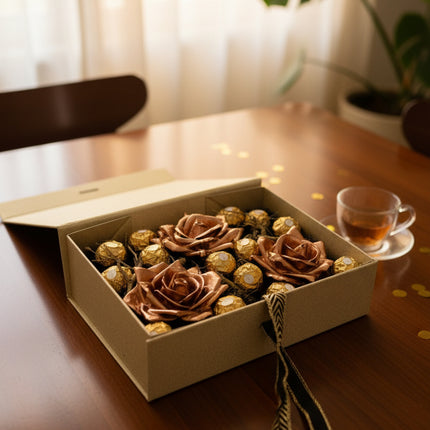 Aranjament de Lux "Bronze Heritage" cu Ferrero Rocher