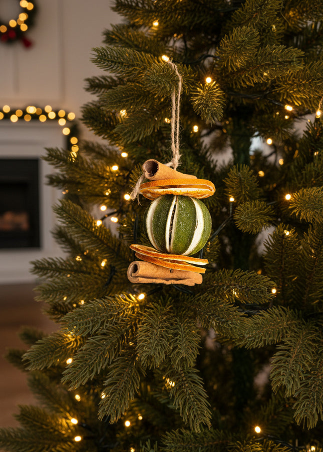 Ornament de Crăciun Suspendat „Citrus & Spice Harmony”