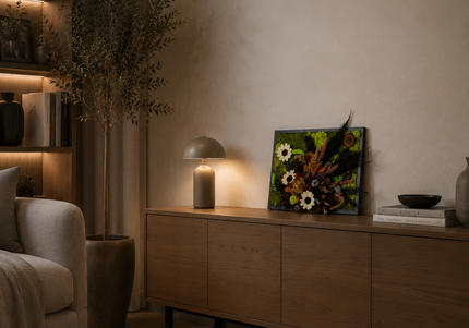 Tablou decorativ „Woodland Whisper” – compoziție în tonuri naturale