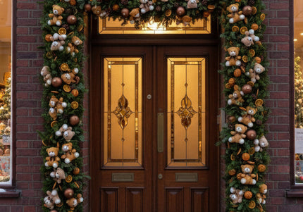 Ghirlandă de Crăciun Artizanală „Teddy Bear’s Festive Trail”