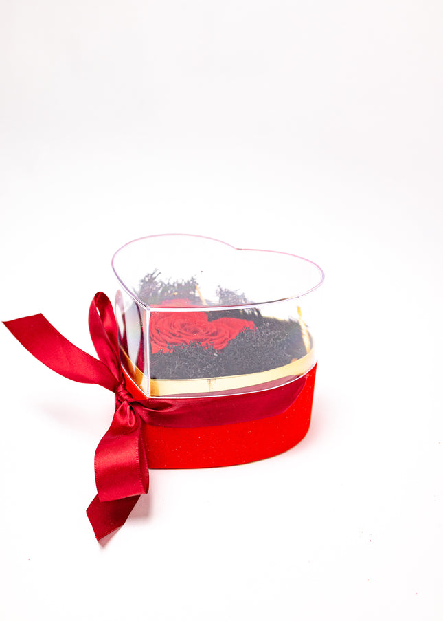 Aranjament de Lux „Eternal Heart” cu Trandafir Criogenat Gigant