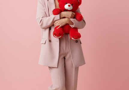 Jucărie de Lux „Crimson Velvet Hug” – Ediție Colector 50 cm