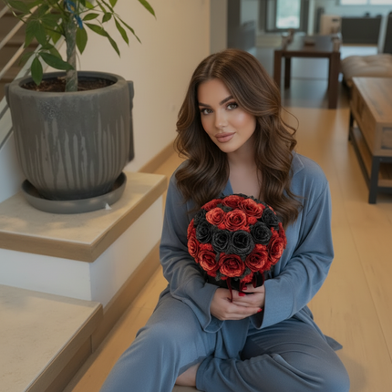 Aranjament de Lux Bordeaux „Midnight Garnet Radiance”