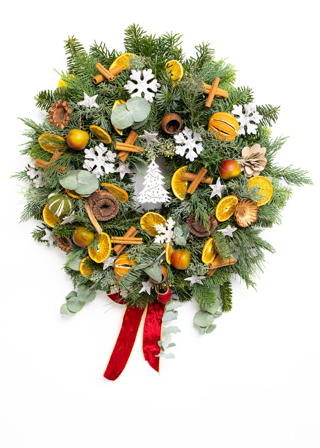 Coroniță Crăciun "Whimsical Forest" din Mix de Brad