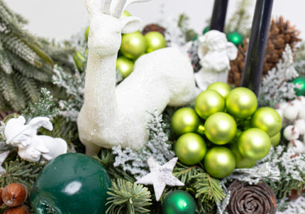 Aranjament Festiv „Emerald Forest & White Deer”