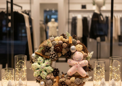 Coroniță Crăciun "Sweet Gingerbread" cu Mușchi și Conuri