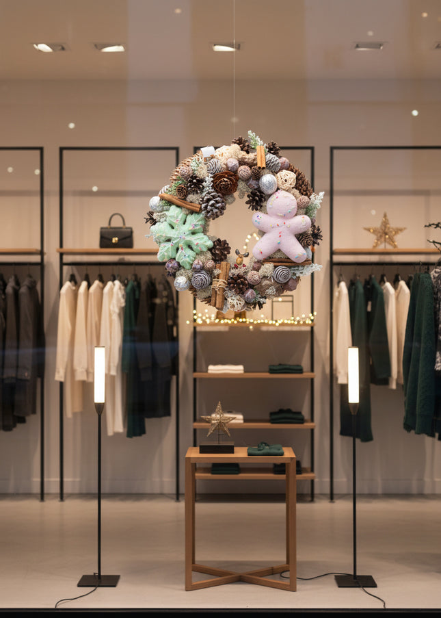 Coroniță Crăciun "Sweet Gingerbread" cu Mușchi și Conuri