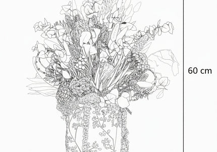 Aranjament Floral „Boho Azure” în Vază Ceramică Texturată – Compoziție Handmade cu Protea, Eucalipt Arămiu și Accente Turcoaz