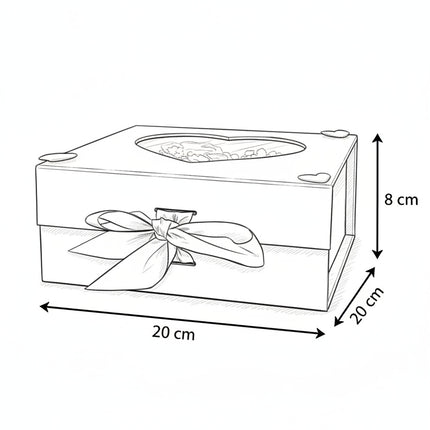 Aranjament de Lux „Rainbow Serenity” cu Trandafir Etern