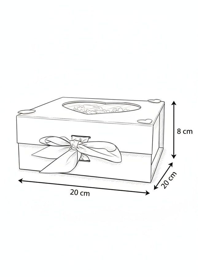 Aranjament de Lux „Rainbow Serenity” cu Trandafir Etern