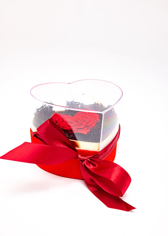 Aranjament de Lux „Eternal Heart” cu Trandafir Criogenat Gigant