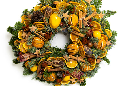 Coroniță Crăciun "Citrus & Cinnamon" Brad Nobilis Mare