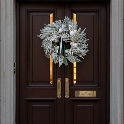 Coroniță Gigantă "White Elegance" cu Brad 4D Nins