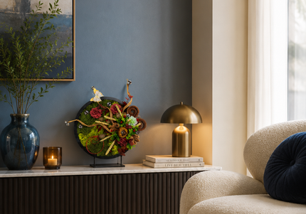Tablou decorativ „Botanical Harmony” – Compoziție florală naturală