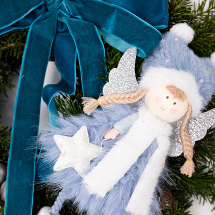 Coroniță Crăciun "Turquoise Angel" din Brad Nobilis