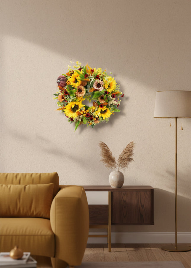 Coroniță Florală „Sun-Kissed Harvest”