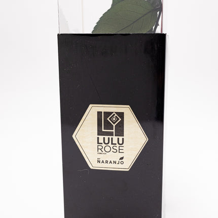 Aranjament de Lux "Noir Elegance" cu Trandafir pe Tulpină