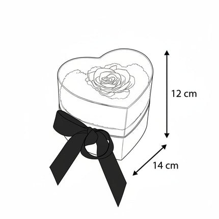 Aranjament de Lux „Rainbow Eternal Rose” în Cupolă Acrilică