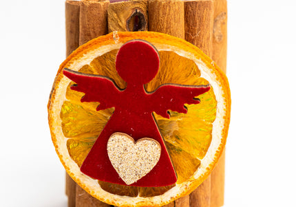 Lumânare Decorativă Artizanală „Cinnamon Angel Glow”